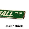 thumbnail image 4 of BOCCE BALL Vintage Style Rustic Street Sign – Set Balls Italy Team Game Retro Decorative Wall Sign for Home, Bar, Garage, or Outdoor Use | 6" X 24" Aluminum Metal Road Sign, 4 of 6