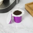 thumbnail image 4 of 100-Count EZ-Cup 2.0 Filters 100% Disposable Compostable Coffee Paper Filters with Patented Lid.  Paper Coffee Filters for Refillable Refillable K-Cup Pods for Keurig & Single Serve Coffee Makers, 4 of 7