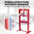 thumbnail image 4 of Garvee 12T Hydraulic H-Frame Shop Press, Adjustable Table with Stamping Plates, Red Finish, 4 of 7