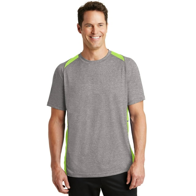 Camiseta Sport-Tek® Heather Colorblock Contender™. ST361 deporte-tek ST361