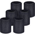 thumbnail image 1 of Paquete de 6 muñequeras para tenis, muñequeras absorbentes, compatibles con deportes, 1 of 4