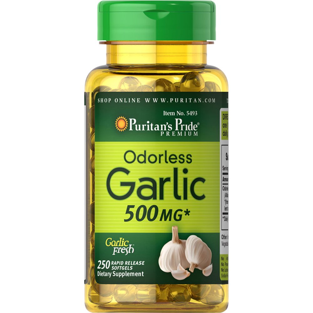 Puritan's Pride Odorless Garlic 500 mg
