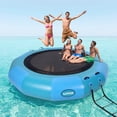 thumbnail image 1 of Inflatable Water Trampoline for Adults – PVC Floating Platform with Double Elastic Rope, Electric Pump, and Rope Ladder – Ideal for Lake, Pool & Calm Sea – Portable Recreational Bouncer, 1 of 7