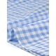 thumbnail image 5 of Camiseta de Ropa de Mujer con Cuadros Gingham Inspire Chic, Camisa con Volantes, Cuello en V, Manga Corta, Blusa de Cuadros M Azul, 5 of 6