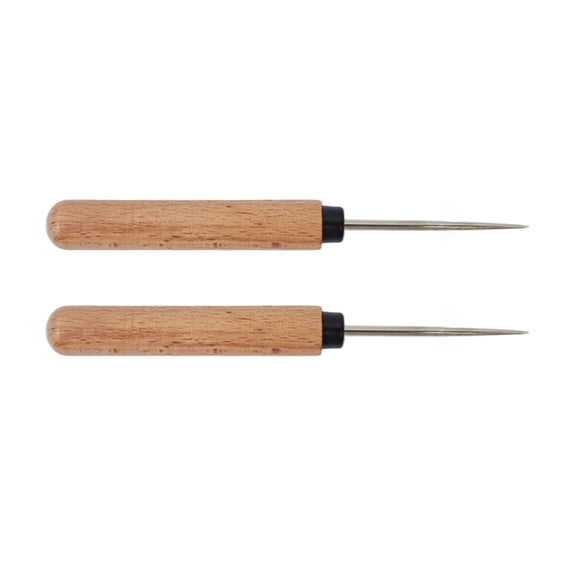 Pack of 2 Stainless Steel Awl Set Designs for Hole Making Craft Materials
