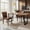 Brown/Faux Leather, variant on DRLOVELY Set of 2 Faux Leather Dining Chairs, Parson Modern Kitchen Chairs with Wood Legs, Brown