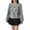 Gray, variant on Women's Bowknot Sweater Autumn Fashion Knit Top with Bow Detail Fall Trendy Loose Fit Pullover