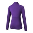 thumbnail image 5 of Summer Tops for Women Long Sleeve High Elasticity Fitted Yoga Running Suit For Fitness And Yoga Thermal V Neck Tops Women Long Sleeve Dress Blouse Undershirt Short Womens Camisole Purple S, 5 of 5