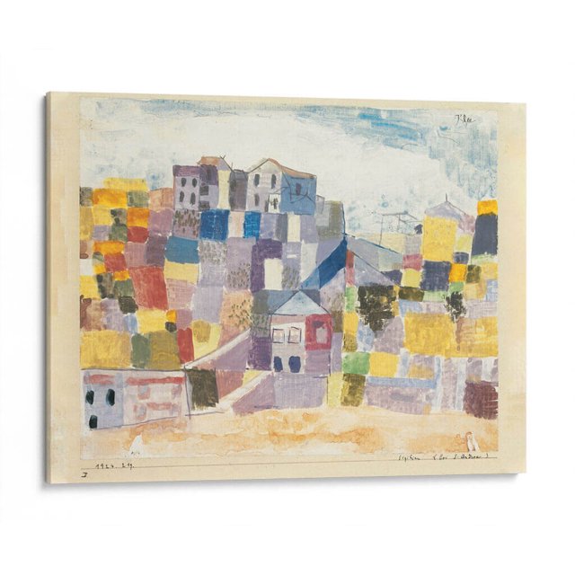 Cuadro decorativo - Sicilia cerca de S. Andrea, Paul Klee 40x30 Canvas Lab Arte clásico, Expresionismo (Periodo artístico),