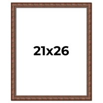 21x26 Dark Brown Bamboo Real Wood Picture Frame Width 1.5 inches | Interior Frame Depth 0.5 inches