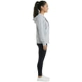 thumbnail image 4 of Women’s Lightweight Cotton Blend Zip Up Hoodie Jacket Heather Grey Small, 4 of 9