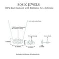 thumbnail image 4 of Rosec Jewels Infinity Heart Jewelry Set with Diamond in Gold, Natural Diamond Earring and Pendant Set for Women (0.25 CT, HI-SI Grade, April Birthstone), 18K White Gold, 4 of 8