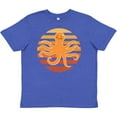 thumbnail image 3 of Inktastic Octopus Ocean Sunset Youth T-Shirt, 3 of 5