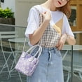thumbnail image 4 of zttd fashion women pure color flowers crossbody bag zipper bag shoulder bag hand bag a, 4 of 7