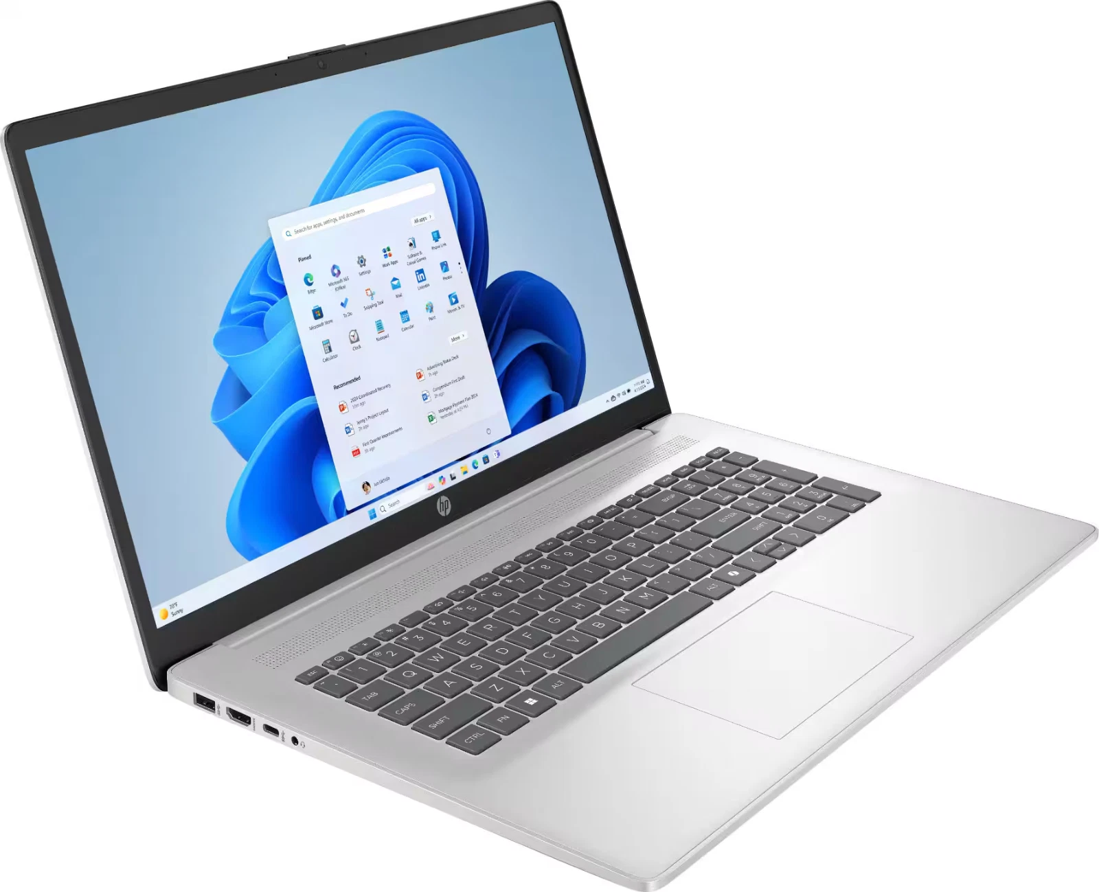 New HP High-Performance 17.3" HD Touchscreen Laptop,Intel Core i7-1355U,64GB RAM,2TB SSD,Intel Iris Xe Graphics,Webcam,HDMI,Wi-Fi 5 ,Bluetooth 5, Windows 11 Pro,Silver