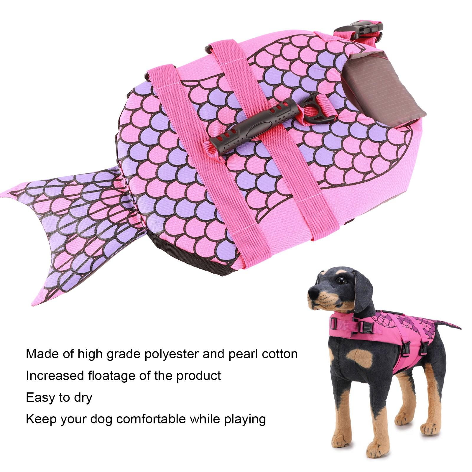 BIMZUC Premium Dog Life Jacket – Adjustable Floatation Vest with Bright Colors, Handle, D‑Ring Hook, Easy‑Wear Design for Swimming & Boating