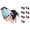 Light Blue, variant on VOUZZA Kids Bike Gloves Toddler Half Finger Fingerless Workout Gloves Non Gel Bike Motorcycle Skateboard Protective Mittens