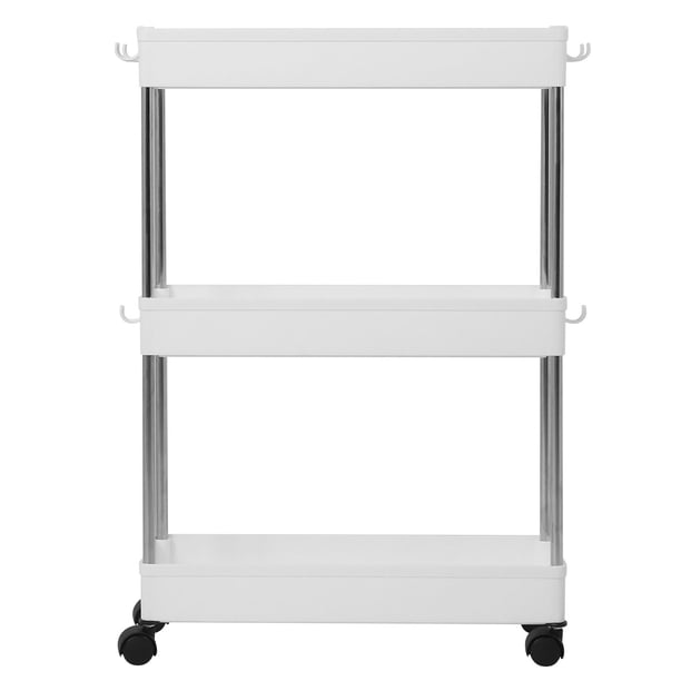 Estantería móvil de 3 niveles para cocina, baño y lavandería.