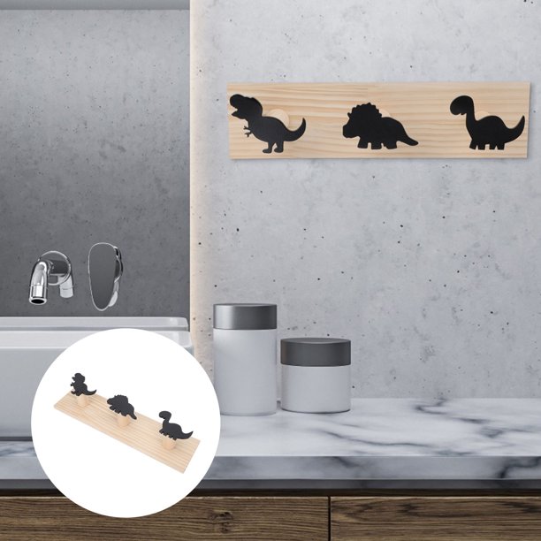 Houderco 1Ud Gancho De Madera Negro Para Pared Con Para Colgar Ropa Y Sombreros