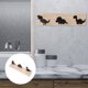 thumbnail image 1 of Houderco 1Ud Gancho De Madera Negro Para Pared Con Para Colgar Ropa Y Sombreros, 1 of 8