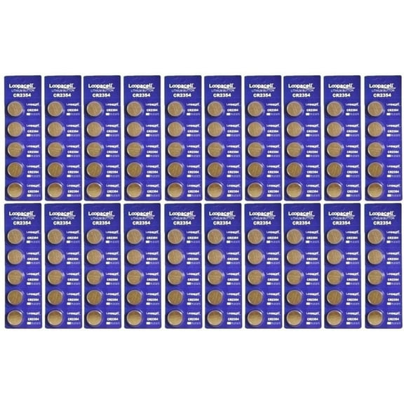 100 New LOOPACELL CR2354 2354 CR 2354 3V Lithium Coin Cell Batteries