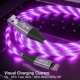 thumbnail image 4 of Icrius Lightning to USB Cable Led Light up MFi Certified Charger Charging Cord Compatible with iPhone iPad Series, 4 of 7