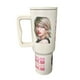 thumbnail image 1 of Termo de acero inoxidable color blanco mate, Taylor Swift, de 1.2 litros con agarradera de silicona, 1 of 4