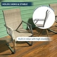 thumbnail image 5 of ELPOSUN Patio Chairs Set of 4, Outdoor Dining Chairs for All Weather, Breathable Spring Garden Outdoor Furniture for Backyard Deck,Brown, 5 of 7