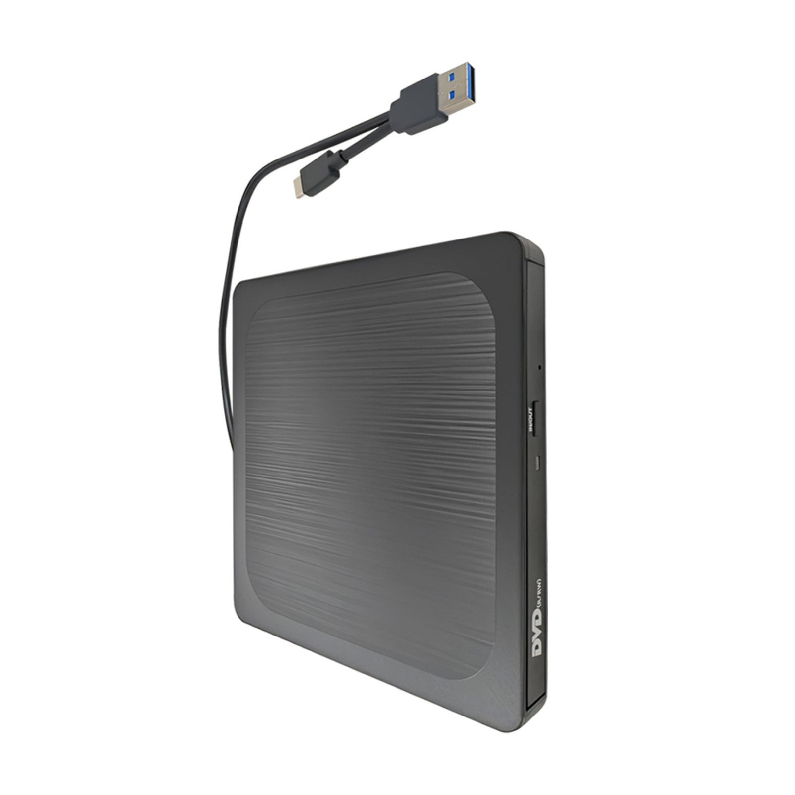 Fast Speed 24X 8X Disc Burning Reader External Drive with USB3.0 and Type C Port Portable Design