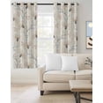 thumbnail image 2 of Beige Flowers Blackout Curtains 63 Inches Long for Bedroom, Watercolor Farmhouse Botanical Floral Thermal Insulated Room Darkening Black Out Window Curtain Panels Grommet Drapes for Living Room, 2 of 8