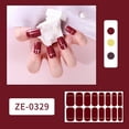 thumbnail image 1 of Reduced Price Naittoop 16 Strips Polish Sticker Stickers Set for Nails Polish Wraps Fashion Art Stickers Polish Strips Adhesive Polish Wraps Color Strips for Nails Womenfull, 1 of 4