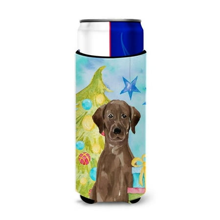 

Chocolate Labrador Christmas Michelob Ultra Hugger for Slim Cans