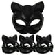 thumbnail image 2 of Máscara de gato para mascarada: 4 máscaras de gato negro de plástico para Halloween, fiestas de disfraces, cosplay, bailes de máscaras, máscaras de animales para mujeres y hombres., 2 of 8