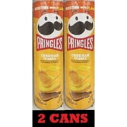 2x Pringles CHEDDAR CHEESE Flavored Potato Chips Snack Crisps 5.5 oz - 2 CANS