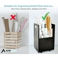 thumbnail image 3 of Adir Blue Print Storage Organizer- Mobile Roll File Cart, Construction Plan Holders, Blueprint Cabinet with Wheels (20 Slots, Black), 3 of 8