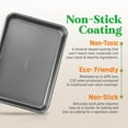 thumbnail image 4 of 2-Pc. Nonstick Cookie Sheet Baking Pan - Professional Quality Kitchen Cooking Non-Stick Bake Trays with Gray Coating Inside & Outside, 4 of 8