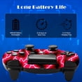 thumbnail image 6 of Wireless Controller Compatible with P4/P4 Slim/P4 Pro/Windows PC, Red, 6 of 9