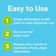 thumbnail image 7 of Dishwasher Cleaning Packs 6 Count Free & Clear Removes odor-causing residue Powered by oxy power, 7 of 7