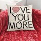 thumbnail image 4 of CaiYueKe Valentine's Day Pillow Cover Romantic Couples Gift Linen Look Cushion Case Decorative Throw Pillow for Home Decor Sofa Bedroom Living Room Anniversary Present, 4 of 7