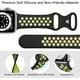 thumbnail image 2 of Paquete de 2 correas deportivas compatibles con Apple Watch de 42 mm, 44 mm y 45 mm, correa de repuesto transpirable de silicona suave para hombre y mujer compatible con Iwatch S, 2 of 5