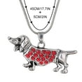 thumbnail image 4 of Censtreet Enamel Dog Heart Pets Lover Art Dachshund Necklace Pendant Novelty Jewelry for Women Gifts, 4 of 5