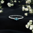 thumbnail image 3 of Rosec Jewels Baguette Shape London Blue Topaz Promise Ring in East West Style (AAA Grade), 10K White Gold, US 4.50, 3 of 8
