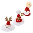 thumbnail image 1 of Minkissy 3Pcs Hair Barrettes for Girls in Red and Assorted Colors Christmas Theme, 1 of 8