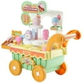 thumbnail image 2 of KFFKFF Ice Cream Cart for Kids, 27-Piece Accessory Set, Pretend Play Store with Storage Trolley, Includes Play Money, Sound & Light Features, Montessori-Inspired Ice Cream Truck Toy for Ages 3+, 2 of 9