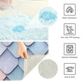 thumbnail image 3 of Yayeee Bath Rug for Bathroom Floor Non Slip Rectangle Fluffy Soft Absorbent Mat, 16"x24", Pink Art Pattern, 3 of 7