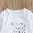thumbnail image 3 of ITFABS Newborn's Romper, Infant's Lettering Printed Jumpsuit Garment, 3 of 5