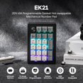 thumbnail image 2 of Teclado numérico EPOMAKER EK21 VIA con montaje gasket, 1000 mAh, BT 2.4 GHz y cableado, 2 of 7