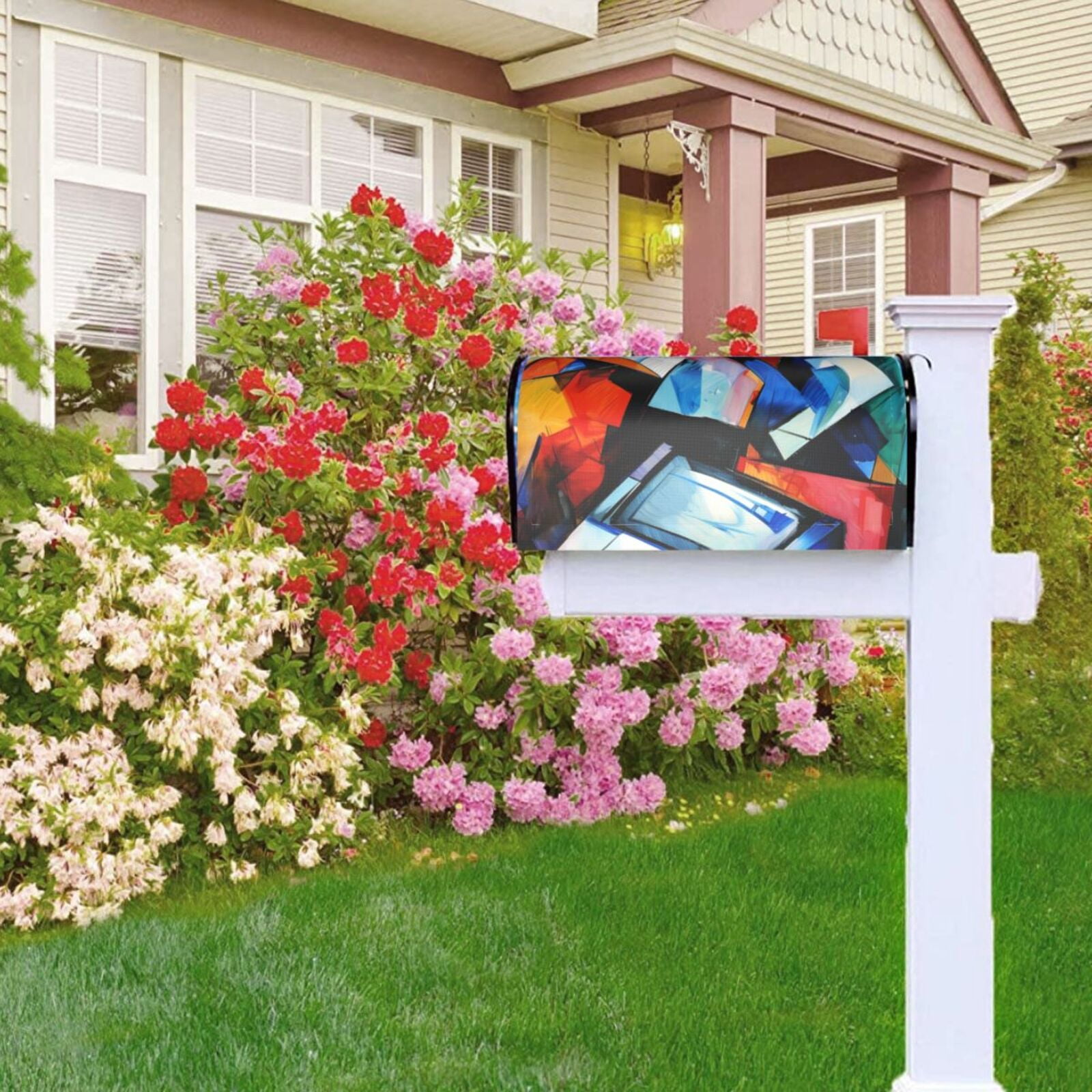 Kdxio Magnetic Mailbox Cover 21x18 in Mailbox Cover Outdoor Decoration Holiday Mailbox Covers for Home Garden Yard-21x18 in