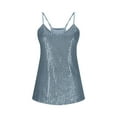 thumbnail image 6 of AKOEE Sequin Camisole Tops for Women Sleeveless Sparkle Glitter Tank Shirt Fashion Party Club Going Out Outfit (2XL, Light Blue), 6 of 7