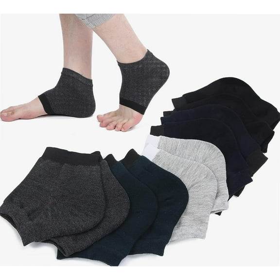 5 pairs of heel sleeves, heel sleeve gel socks, callouses Dry Crack heel sleeve socks for moisturizing gel heel socks for adults